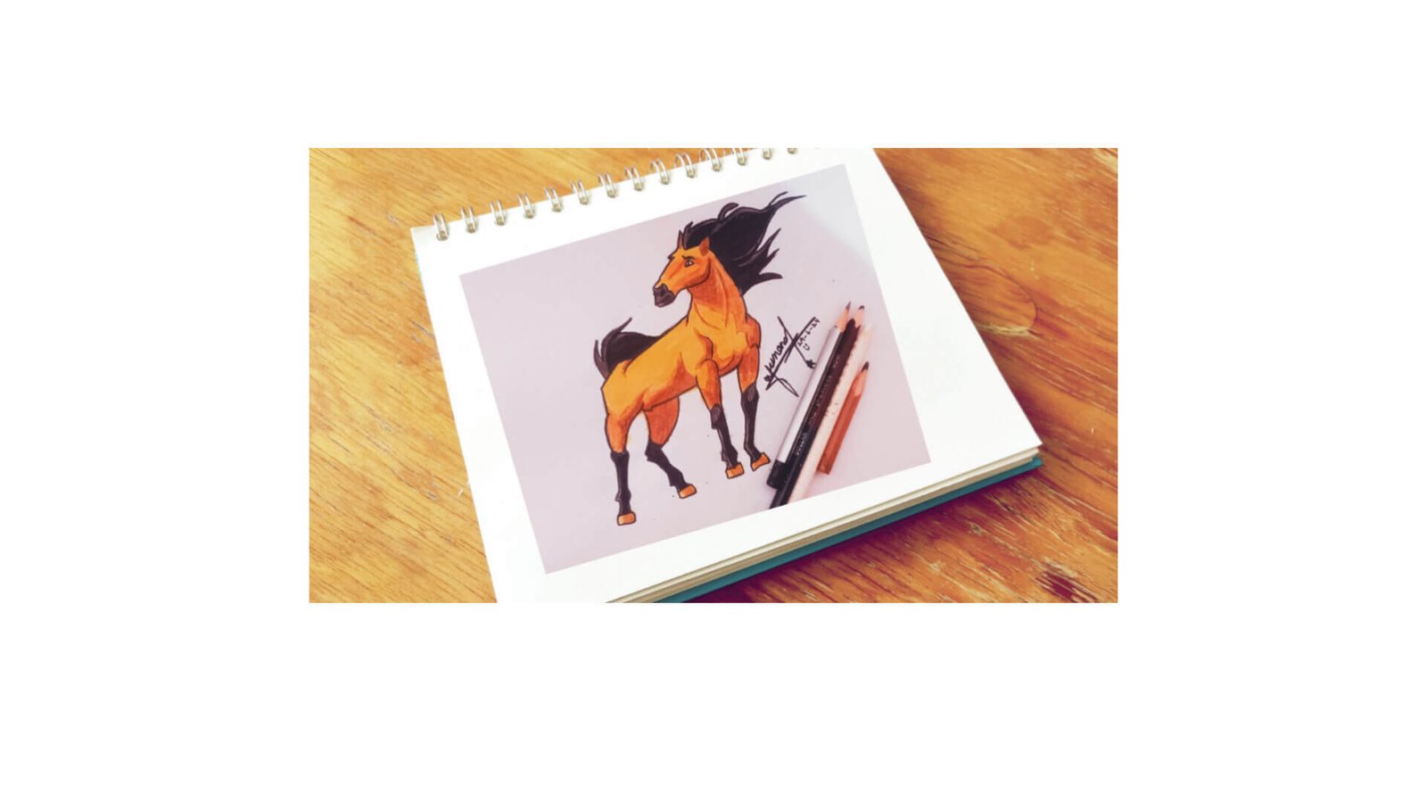 Easy sketch of horse