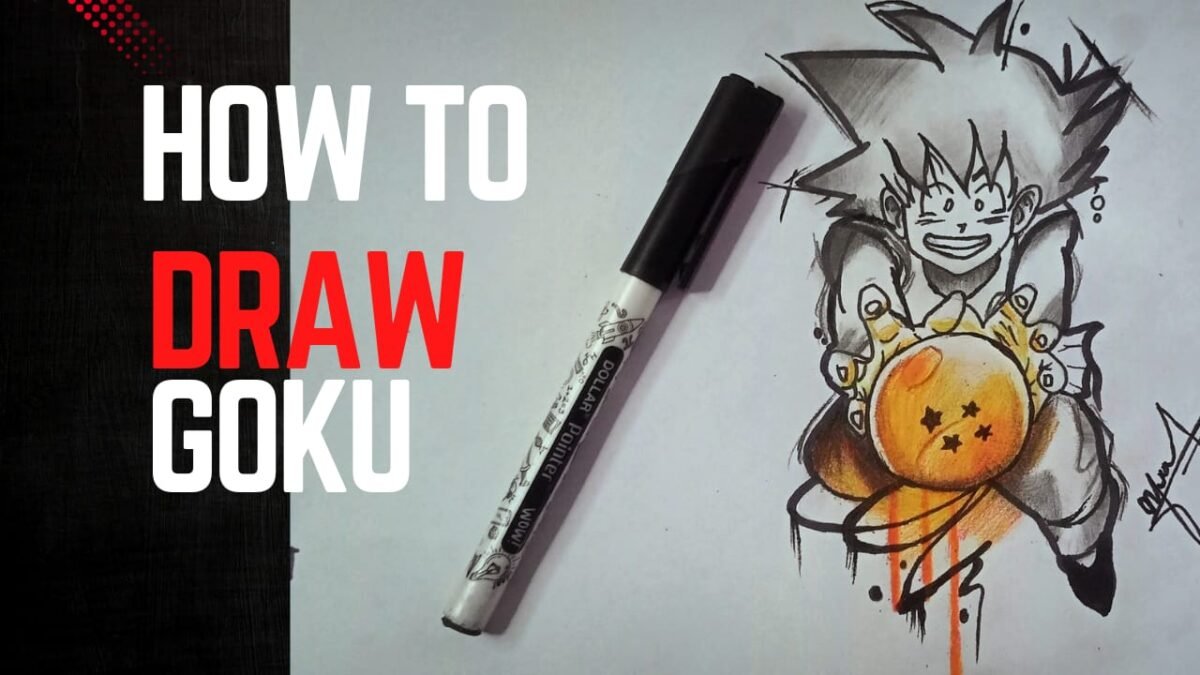 How to make dragon ball Z sketches