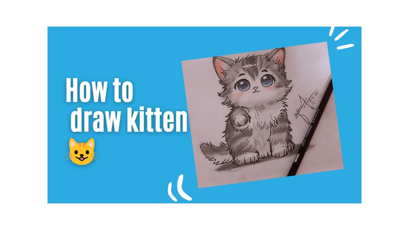 Kitten easy sketch