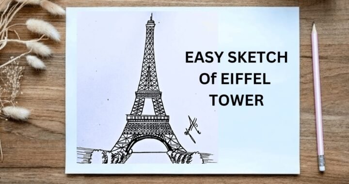 Easy Sketch Eiffel Tower