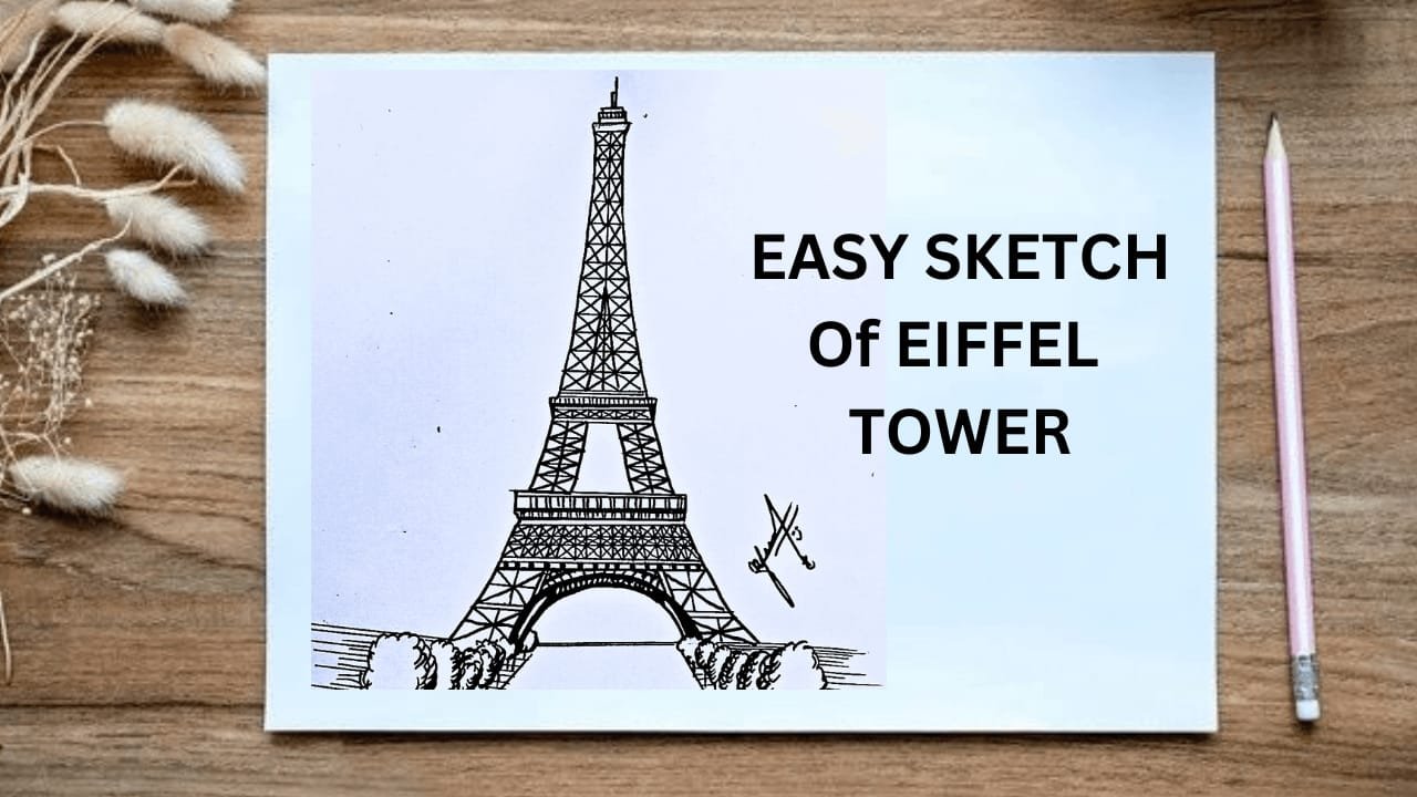 Easy Sketch Eiffel Tower