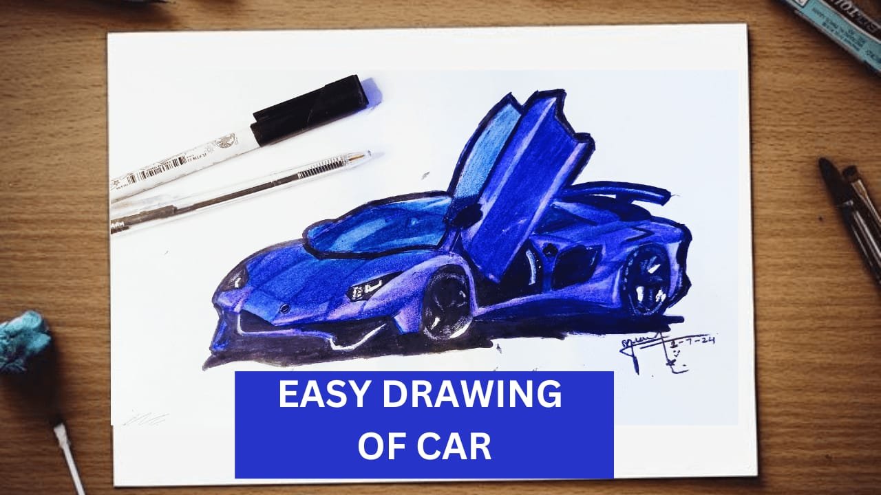 Easy sketch of car