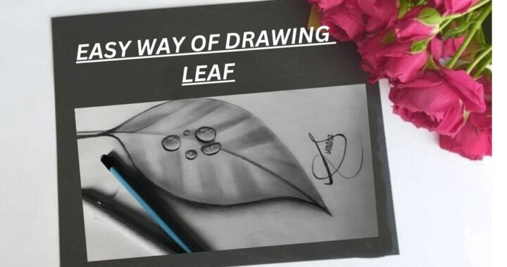 Learn How To Draw Leaf With Water Drops Step By Step