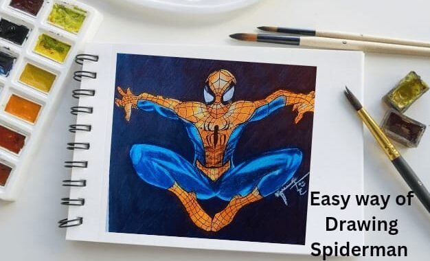 Easy sketch spider man