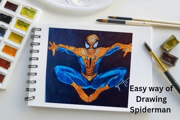 spider man easy sketch